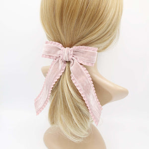 velvet hair bow for women 