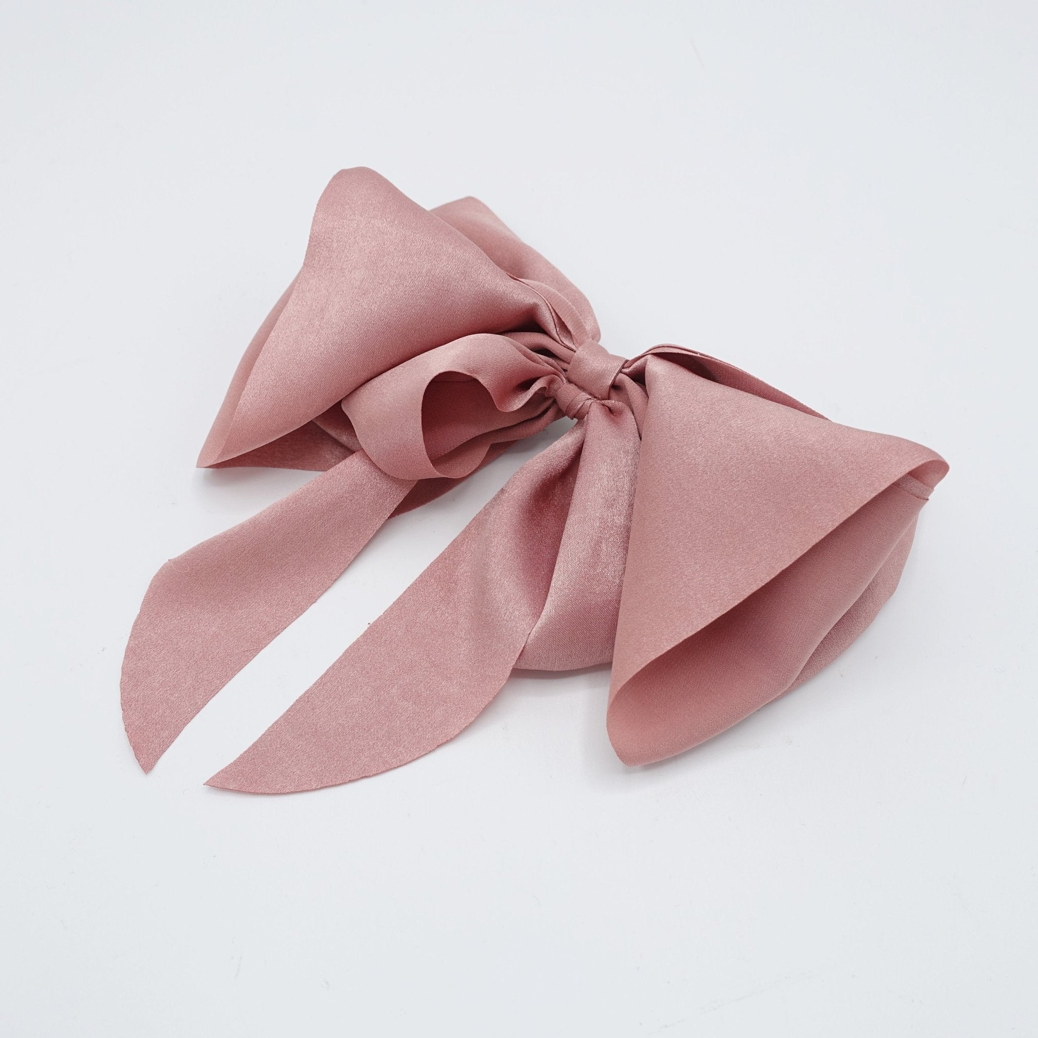 veryshine.com Barrettes & Clips solid layered hair bow tailed stylish french barrette women hair accessory