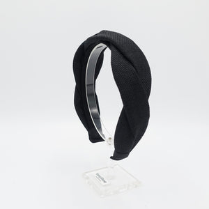 veryshine.com Black cross wave headband practical fashion headband women hair accessory