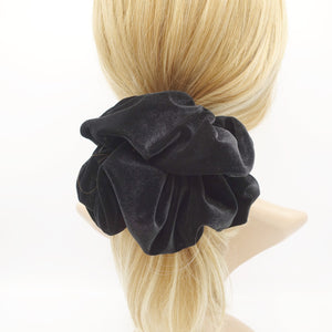 veryshine.com Black oversized velvet scrunchies large Hair Elastics scrunchies Women Hair Accessories