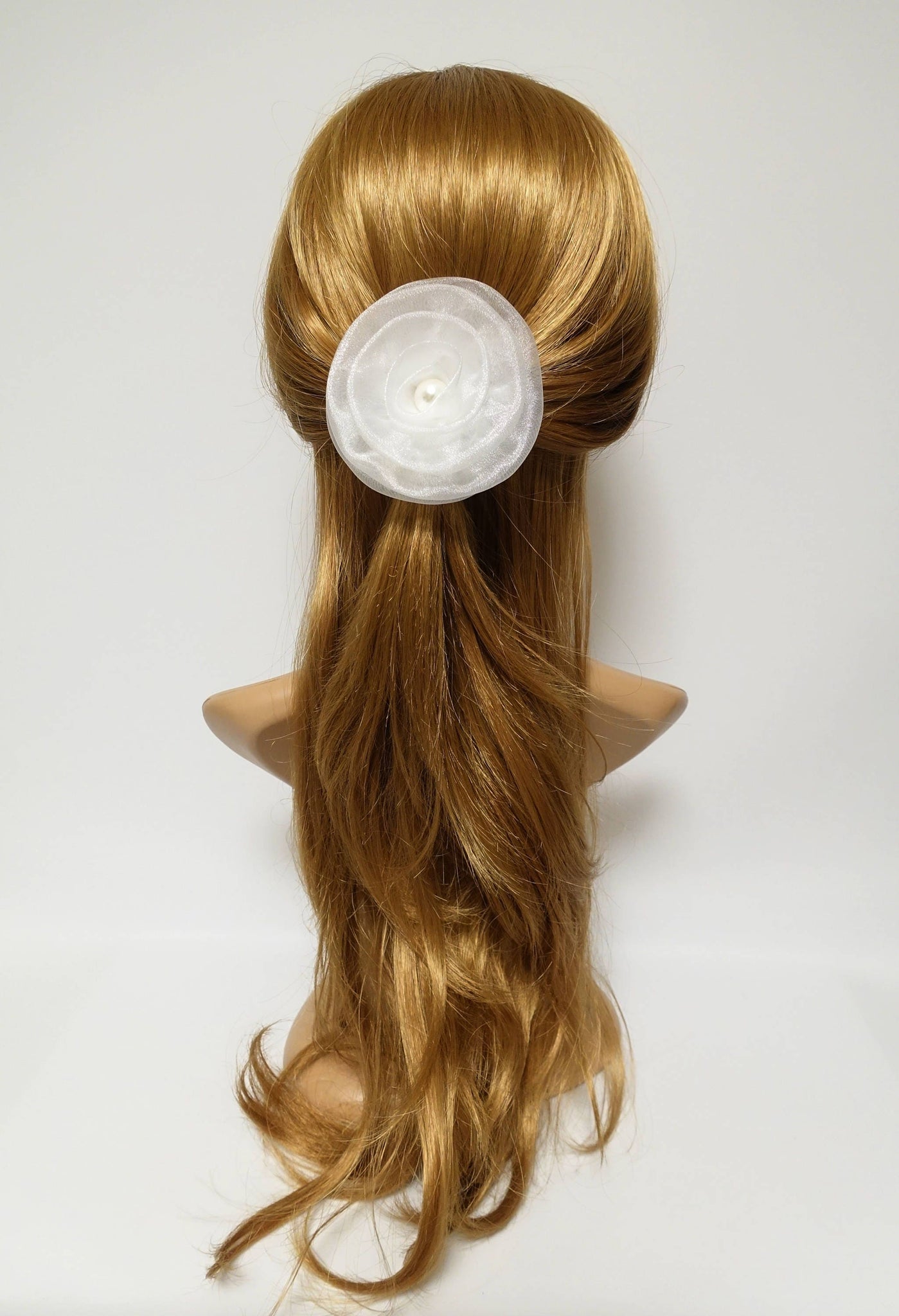 veryshine.com Bridal acc. Flora White Flower Hair Clip Corsage Wedding Bride Hair Clip Multi Functional Flower Accessory Collection 2