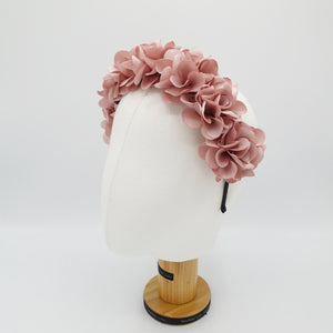 veryshine.com Bridal acc. floral headband handmade wild rose flower embellished floral headband