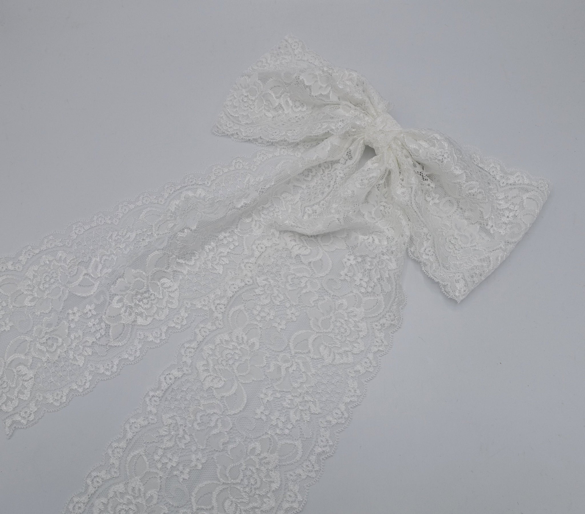 veryshine.com Bridal acc. floral lace hair bow wedding hair bow for women