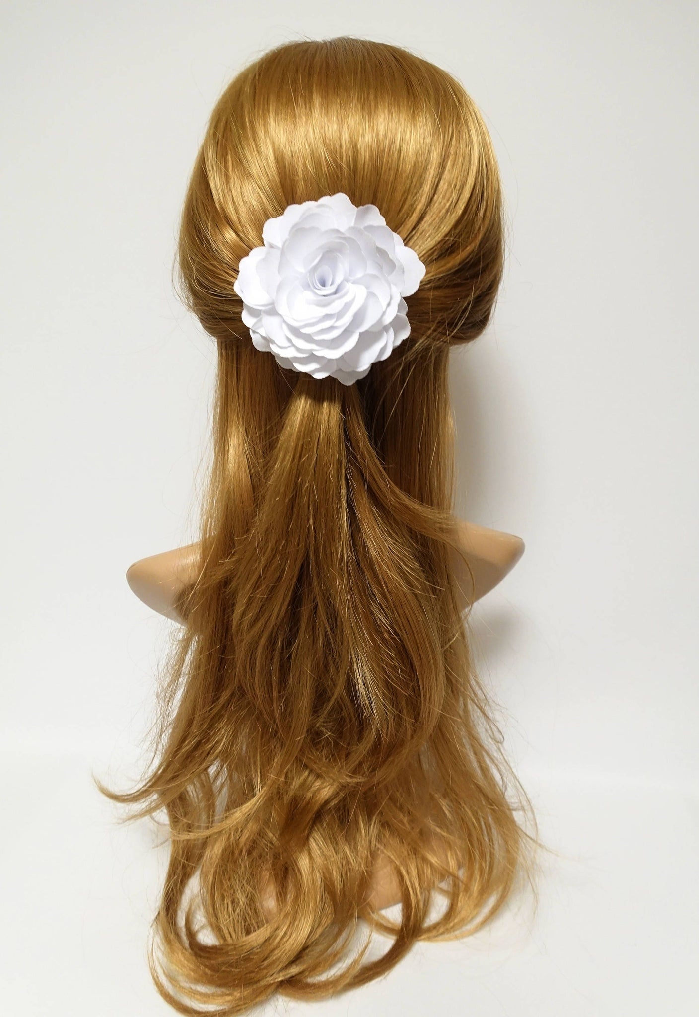 veryshine.com Bridal acc. Gisele White Flower Hair Clip Corsage Wedding Bride Hair Clip Multi Functional Flower Accessory Collection 2