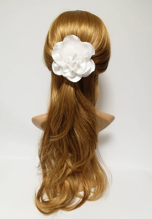 veryshine.com Bridal acc. Hannah White Flower Hair  Corsage Clip Multi Functional Flower Accessory Collection 3 Wedding Bride Flower Hair Accessory