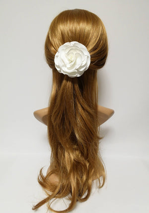 veryshine.com Bridal acc. Isabelle White Flower Hair  Corsage Clip Multi Functional Flower Accessory Collection 3 Wedding Bride Flower Hair Accessory