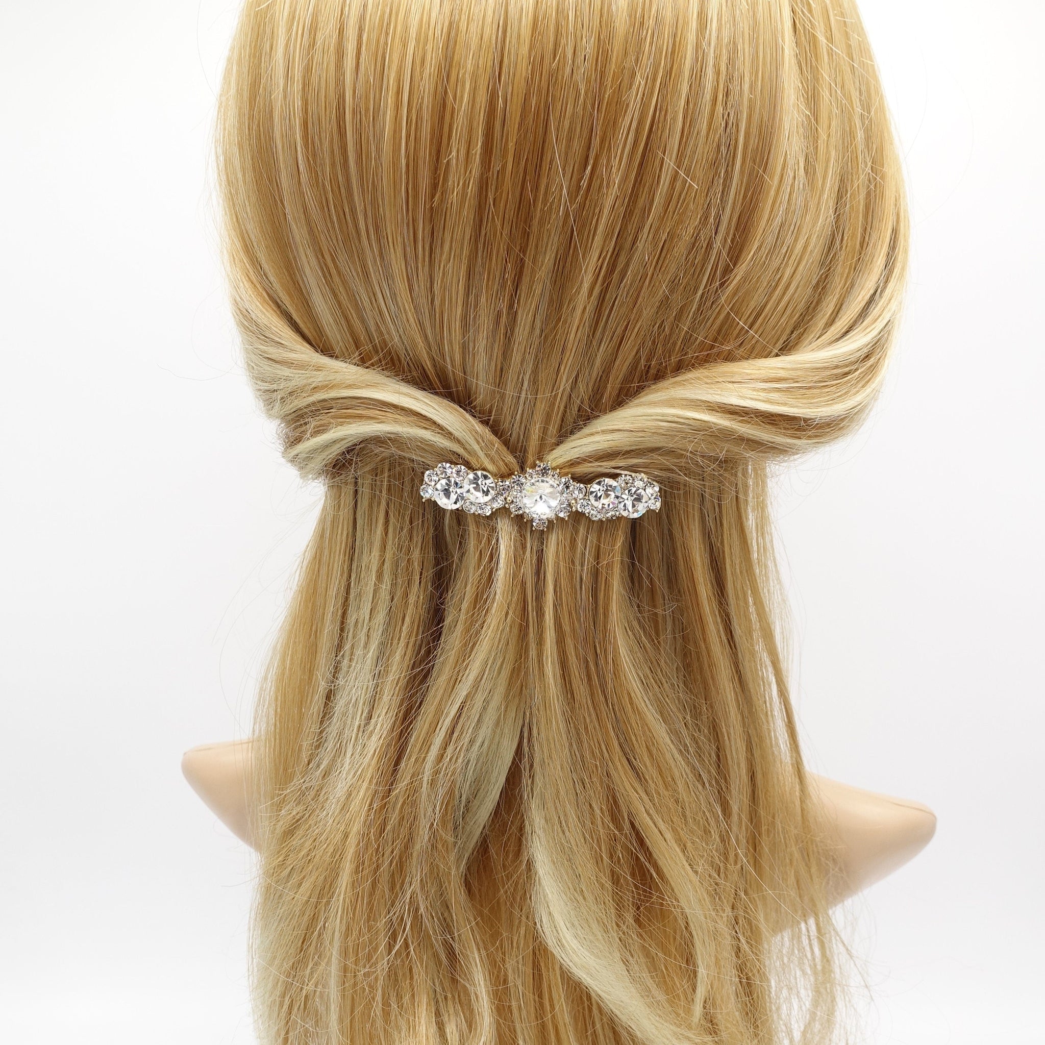 veryshine.com Bridal acc. jewel flower hair barrette pearl rhinestone embellished hair accessory for women