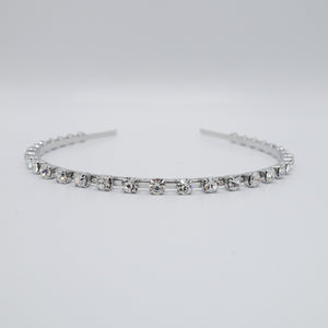 veryshine.com Bridal acc. Silver rhinestone embellished metal thin headband