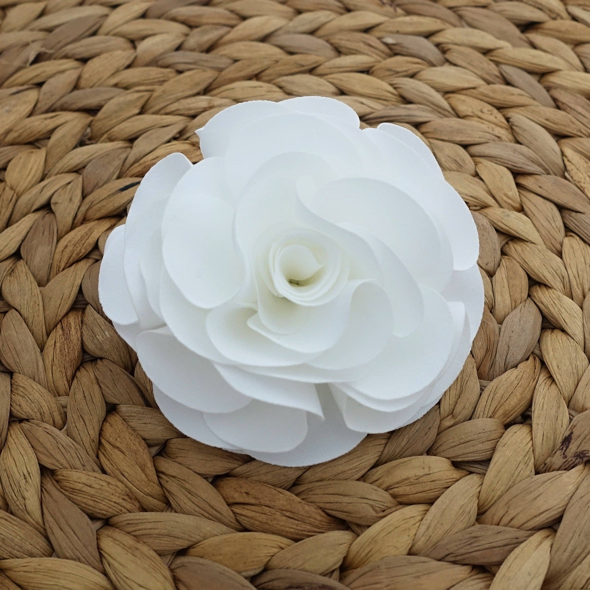 veryshine.com Bridal acc. White Flower Hair  Corsage Clip Multi Functional Flower Accessory Collection 3 Wedding Bride Flower Hair Accessory