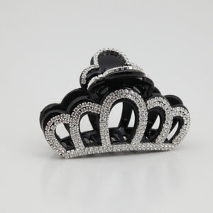 veryshine.com claw/banana/barrette Black Dazzling Crown Luxury Cubic Decorative Hair Claw Clamp Gift Rhinestone-Series-16