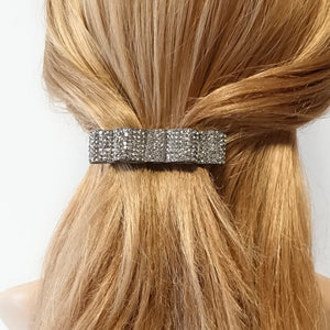 veryshine.com claw/banana/barrette Black diamond jewel layered hair bow octant rhinestone decorated french hair barrette