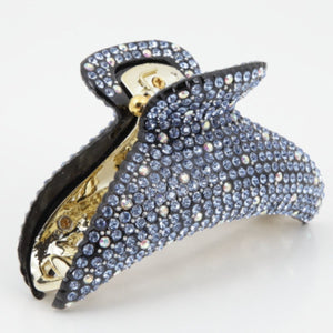 veryshine.com claw/banana/barrette Blue Hand Work Cubic Rhinestone Diamante Jewel Hair Jaw Claw Clip Rhinestone Series-1