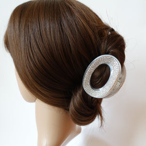 veryshine.com claw/banana/barrette Cubic Diamante Hair Clamp Dazzling Ellipse Jaw Claw Clip Hair Clamp Accessories