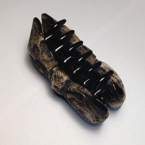 veryshine.com claw/banana/barrette Handmade bow python print fabric hair jaw claw clamp