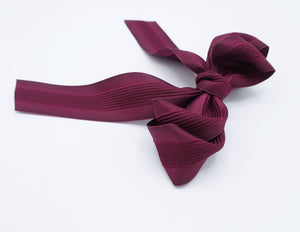 veryshine.com claw/banana/barrette long tail layered hair bow corrugated stripe bow french hair barrette