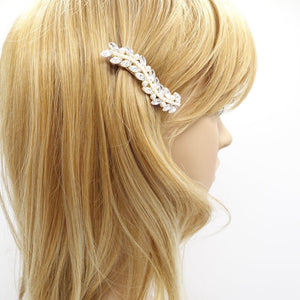 veryshine.com claw/banana/barrette mini pearl rhinestone hair barrette wave flower branch woman hair accessory