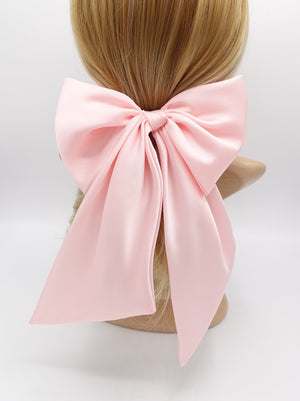 giant hair bow french barrette wide tail oversized women hair accessory