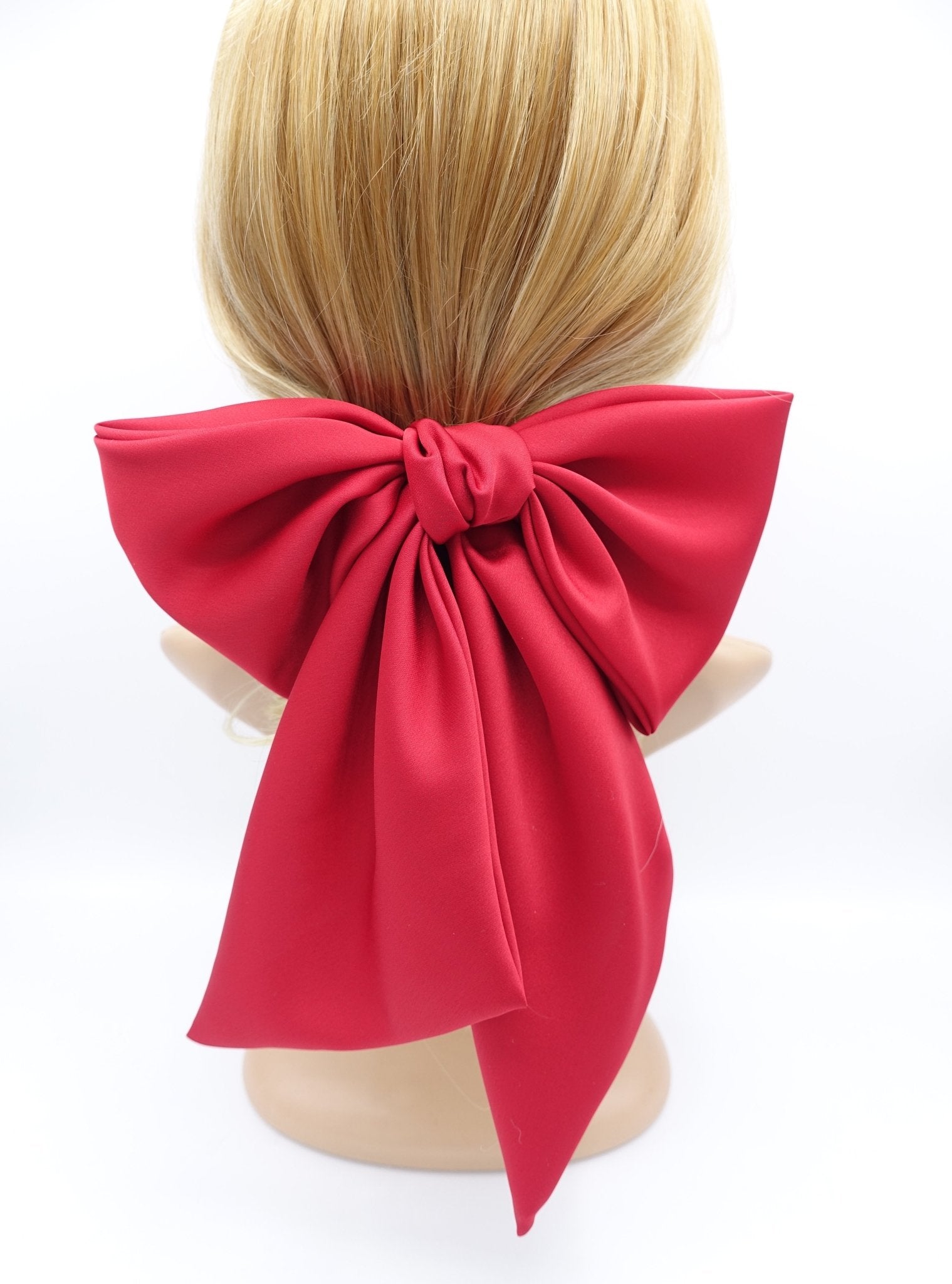 lady in red hair bow 