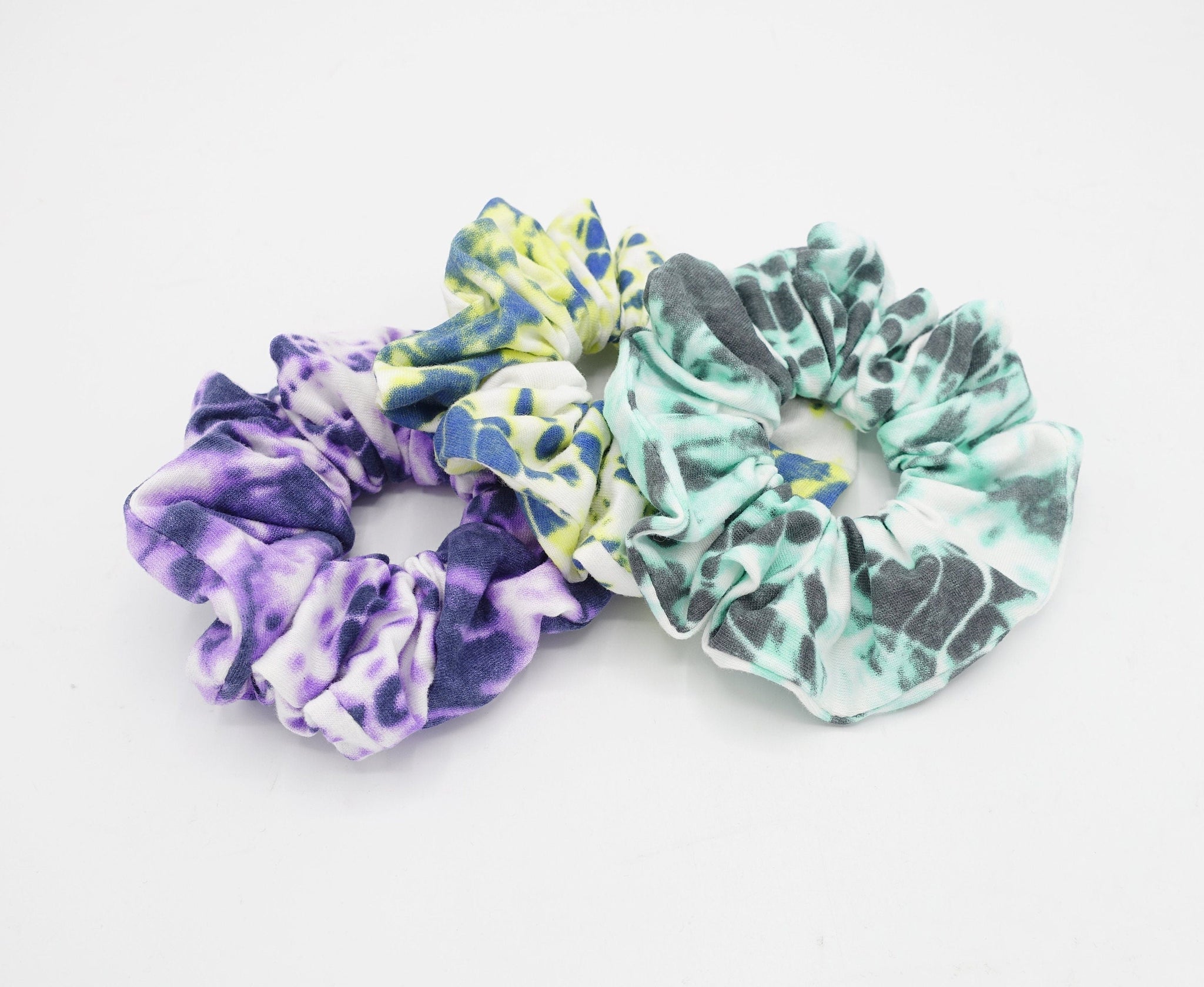 veryshine.com cotton tie dye scrunchies casual scrunchie hair tie for women