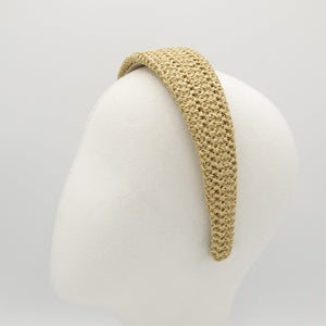 veryshine.com faux straw threaded flat headband