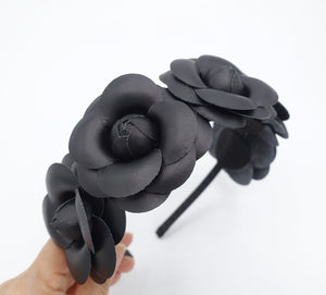 veryshine.com five camellia headband black camellia hairband