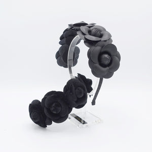 veryshine.com five camellia headband black camellia hairband