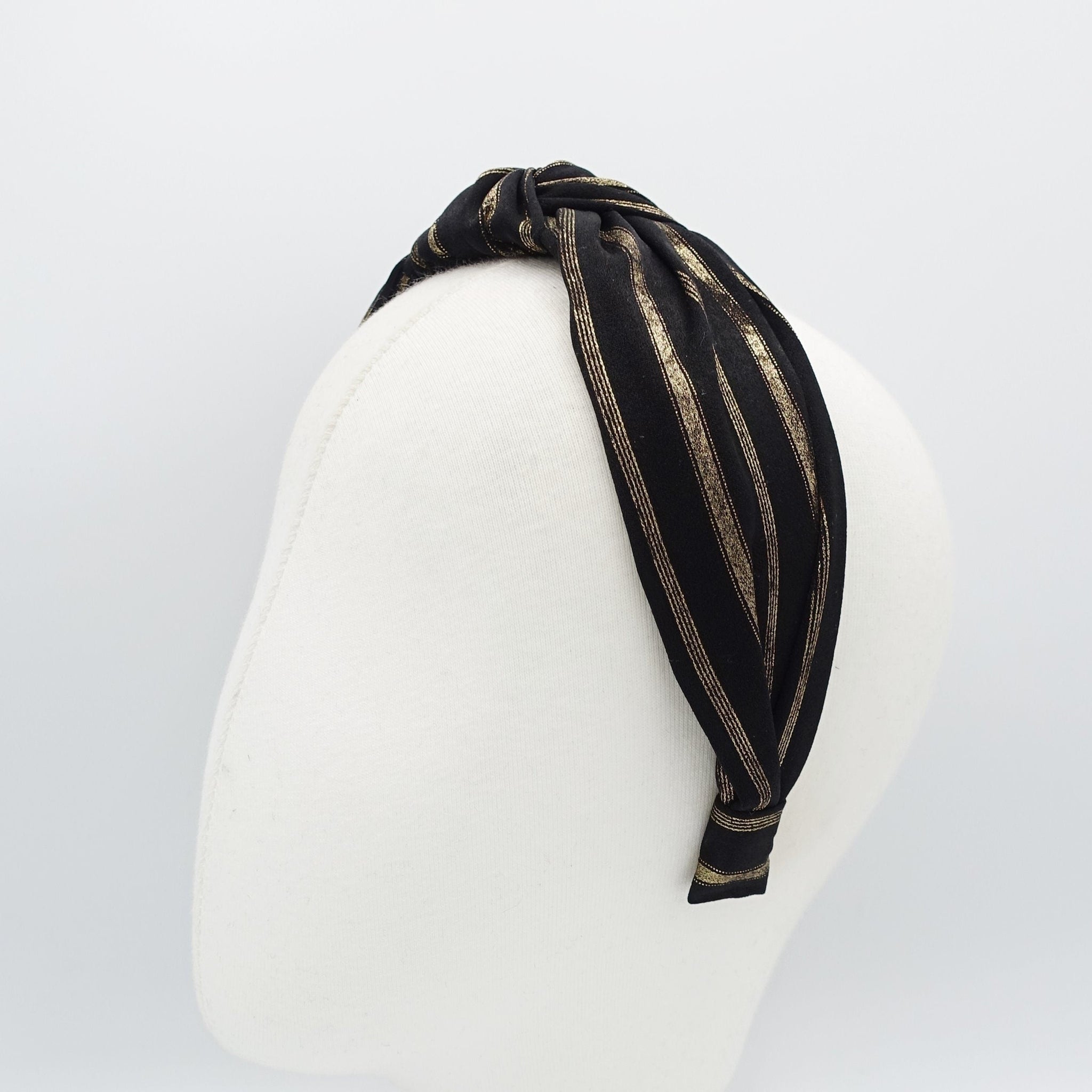 veryshine.com golden stripe knotted headband
