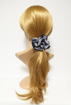 veryshine.com Grosgrain Trim Satin Hair Scrunchies Hair Elastics for Woman