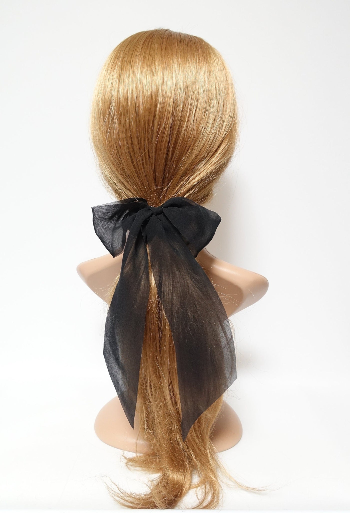 veryshine.com Hair Accessories long tail chiffon bow knot scrunchies stylish hair tie scrunchy women hair accessory