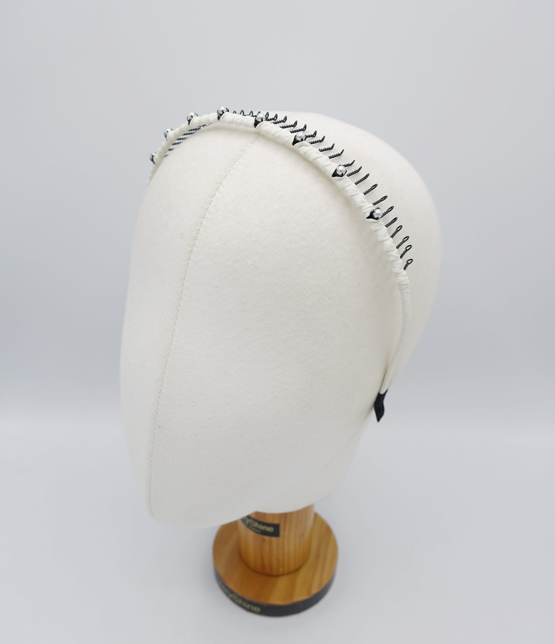 veryshine.com Hair Accessories pearl embellished teeth comb headband wrap hairband basic casual hair accessory for women