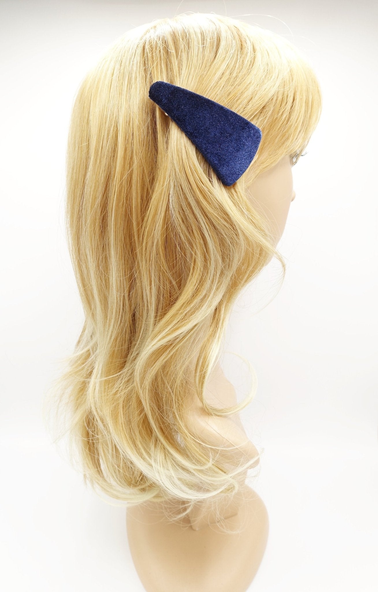 veryshine.com Hair Accessories triangle velvet french barrette Fall Winter women hair accessory