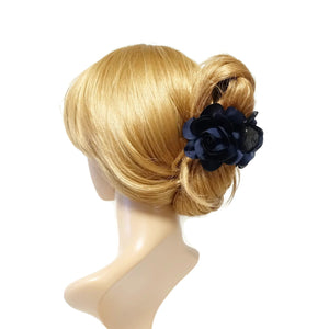 veryshine.com Hair Claw 3 prong clip mini flower  decorated hair claw women hair accessory