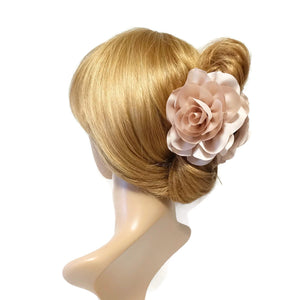 veryshine.com Hair Claw Beige dahlia motivated wide petal hair claw updo clamp women hair accessories