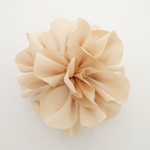 veryshine.com Hair Claw Beige Very big flower glossy petal hair jaw claw special events hair claw clip for women