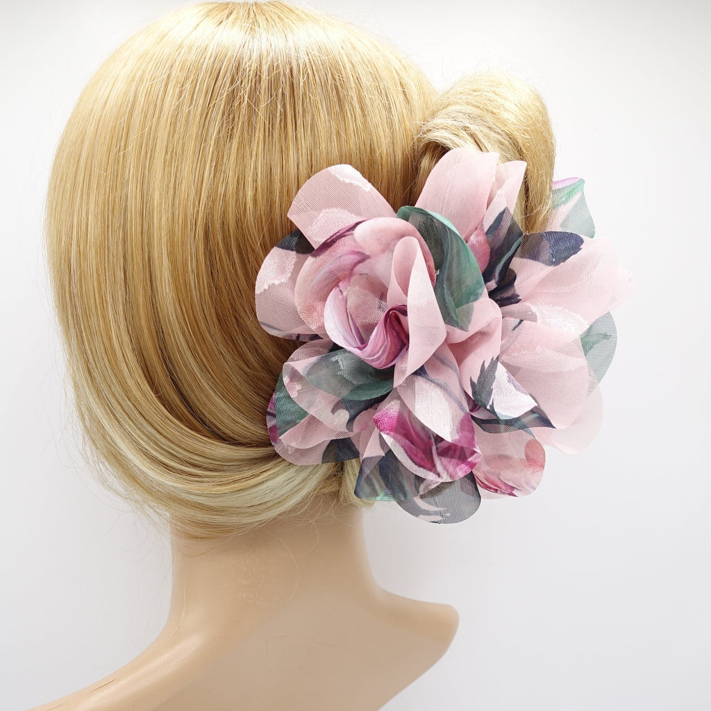 veryshine.com Hair Claw big flower hair claw multi-colored petal hair clamp for women