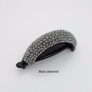veryshine.com Hair Claw Black diamond color rhinestone mounted hair moon hair claw clip dazzling hair claw clip