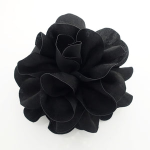 veryshine.com Hair Claw Black Very big flower glossy petal hair jaw claw special events hair claw clip for women
