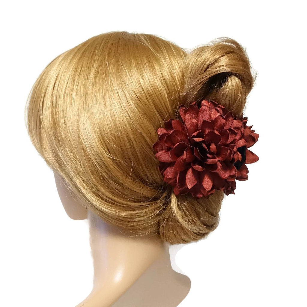 veryshine.com Hair Claw Chrysanthemum Flower motivated Hair Jaw Claw Clip Women Hair Accessory