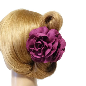 veryshine.com Hair Claw Dahlia Thick Embossing Petal Flower Hair Jaw Claw Clip Women Hair Clamp Accessories