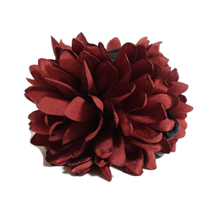 veryshine.com Hair Claw Dark Coral Chrysanthemum Flower motivated Hair Jaw Claw Clip Women Hair Accessory