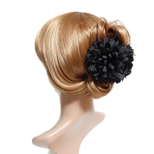 veryshine.com Hair Claw Dark Gray Chrysanthemum Flower motivated Hair Jaw Claw Clip Women Hair Accessory