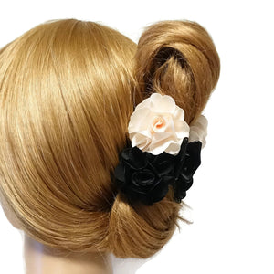 veryshine.com Hair Claw Flower Decorative Hair Jaw Claw Two Flower Hydrangea Flower Hair Clamp Women Hair Clip