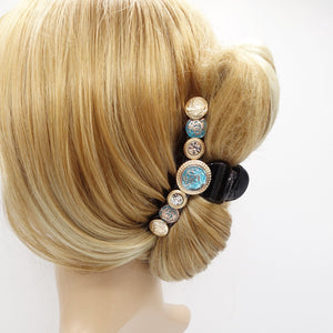 veryshine.com Hair Claw Gold antique hair claw, baroque button hair claw, rhinestone hair claw clip for women