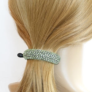 veryshine.com Hair Claw Green color rhinestone mounted hair moon hair claw clip dazzling hair claw clip
