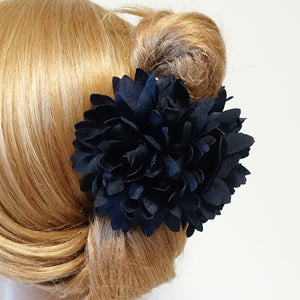 veryshine.com Hair Claw Navy Chrysanthemum Flower motivated Hair Jaw Claw Clip Women Hair Accessory
