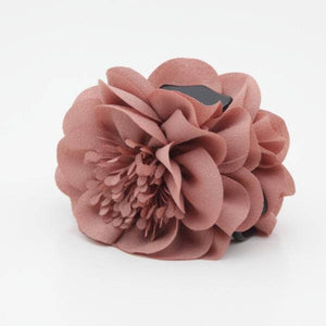 veryshine.com Hair Claw Peach pink flower decorated hair claw Long Stamen Pistil Flower Hair Claw Clip Women Hair Clamp
