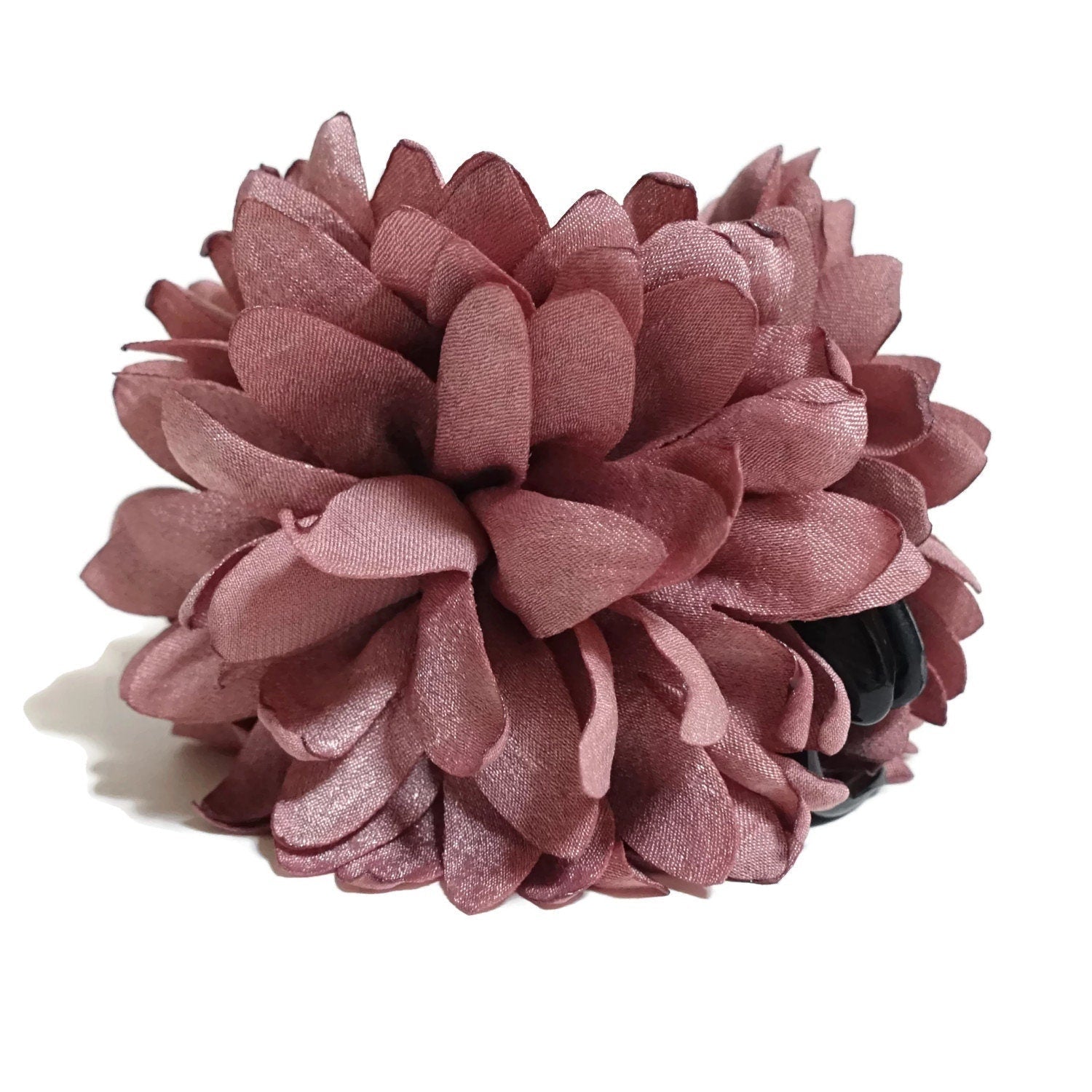veryshine.com Hair Claw Pink Chrysanthemum Flower motivated Hair Jaw Claw Clip Women Hair Accessory