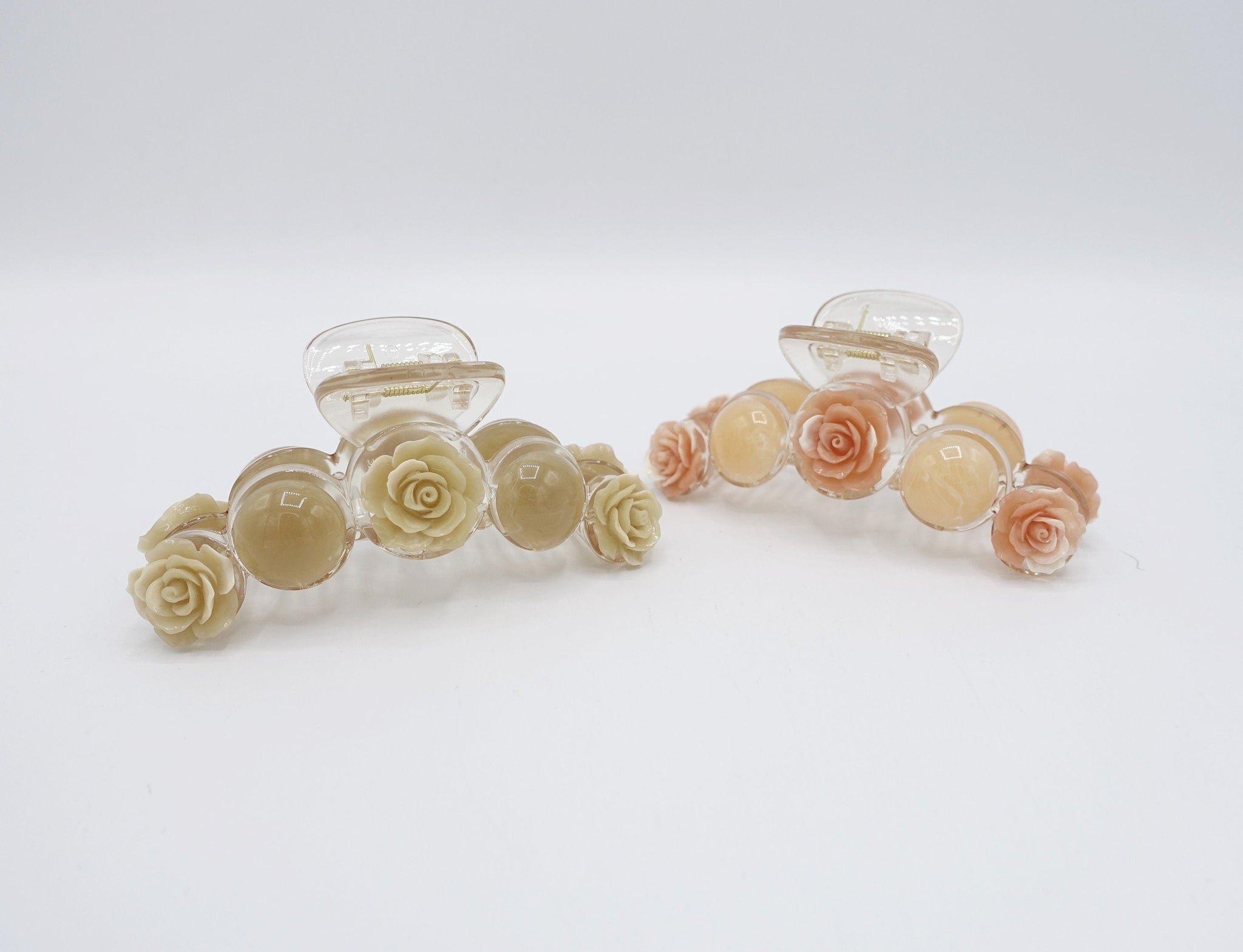veryshine.com Hair Claw rose marble hair claw flower embellished hair clamp for women
