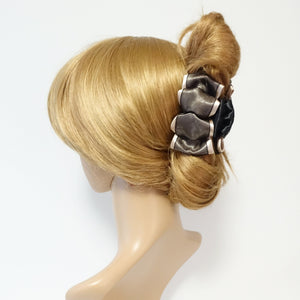 veryshine.com Hair Claw Satin  Bow Mesh Wrap Flat Style Hair Jaw Claw Clip Women Hair Accessories