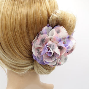veryshine.com Hair Claw Violet chiffon flower hair claw multi colored petal hair accessory for women